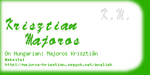 krisztian majoros business card